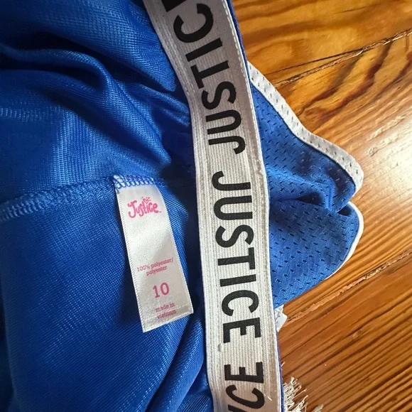 Justice Blue Athletic Girl’s Shorts - Picture 4 of 4
